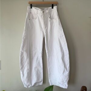 Free People Good Luck Mid-Rise Barrel Jeans